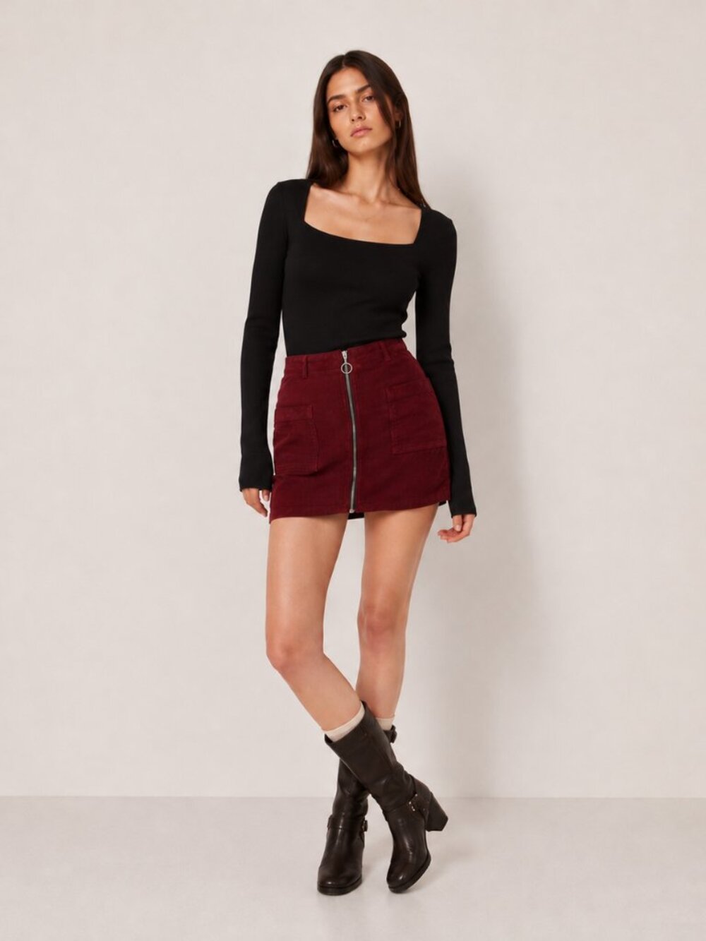 TOPSHOP | Moto Mini Skirt